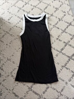 Target Black Tank Top with White Trim
